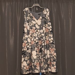 Lane Bryant floral dress, size 28W